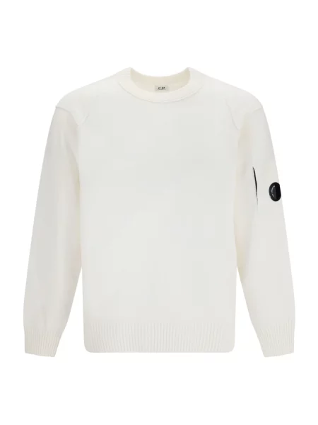 Lniany sweter C.p. Company biały
