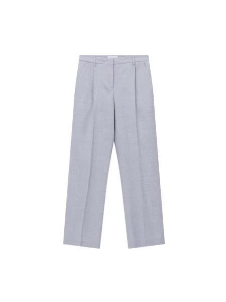 Proste spodnie Lardini wełniane niebieskie