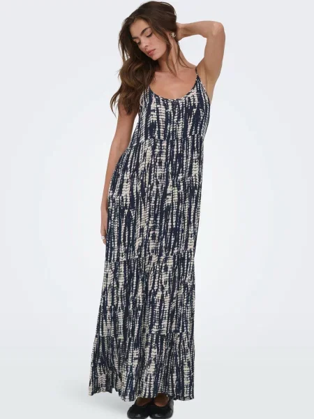 ONLY Rochie de vară ONLMATEA bleumarin / deschis gri