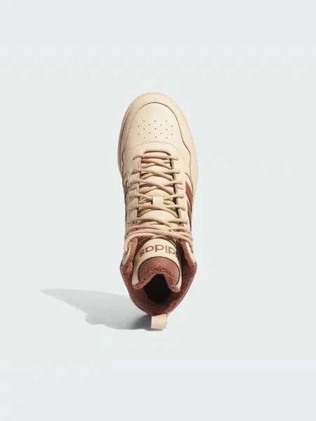 Кросівки adidas Hoops синтетична шкіра бежевий