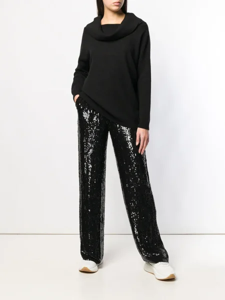 Pantaloni P.a.r.o.s.h. cu paiete negru