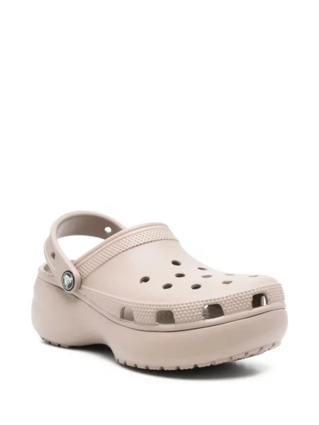 Saboți Crocs cu platformă clasici maro