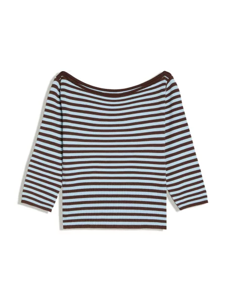 Bershka Pulover deschis / ciocolatiu albastru