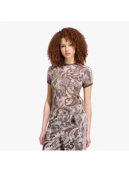 Tricou adidas Liberty London Cali Tee Multicolor/ Wonder Taupe S bej