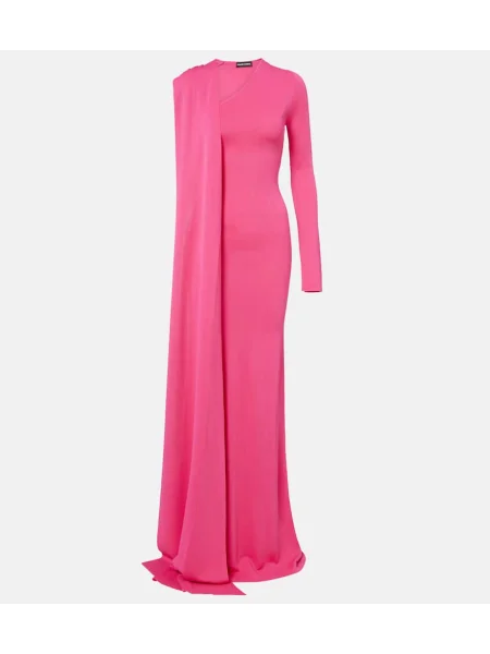Rochie David Koma din jerseu roz