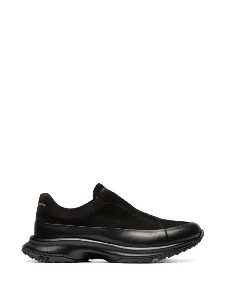 Chiloți Officine Creative din piele de căprioară slip-on negru