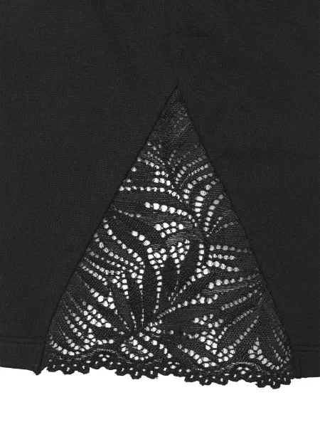 LASCANA Pantaloni de pijama negru