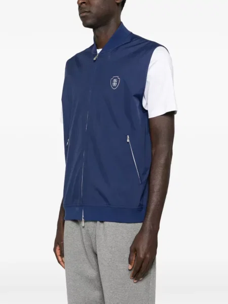 Елек Brunello Cucinelli бродиран синьо