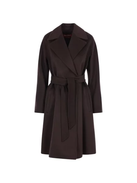Cu centură palton Max Mara maro
