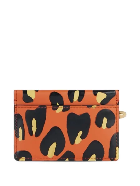 Portofel Givenchy din piele cu imagine portocaliu