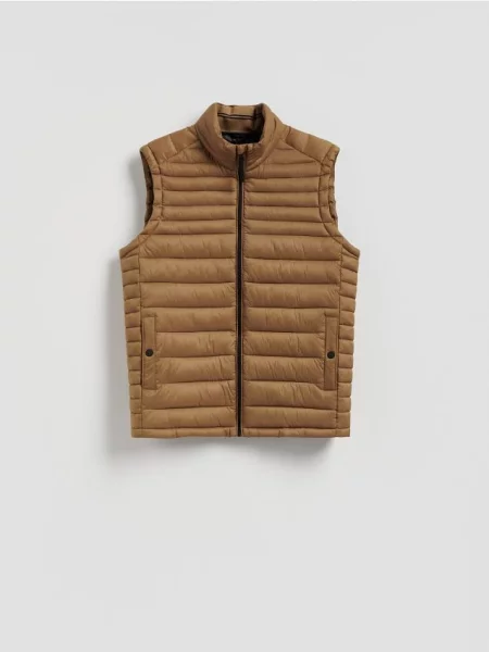 Reserved Vestă matlasată bej