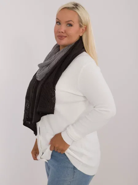 Fular Fashionhunters tricotate gri