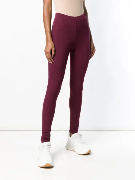 Talia bluza Adidas w paski z wysoką talią czerwona