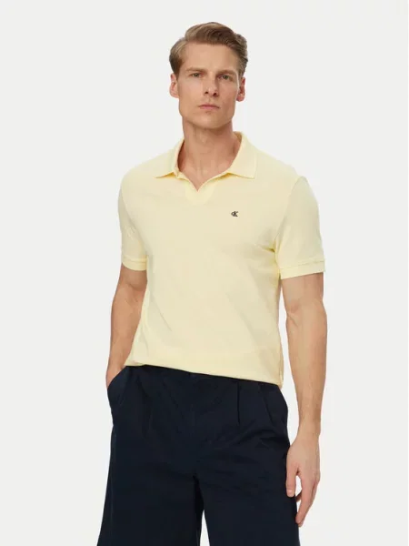 Calvin Klein Jeans Tricou polo deschis galben