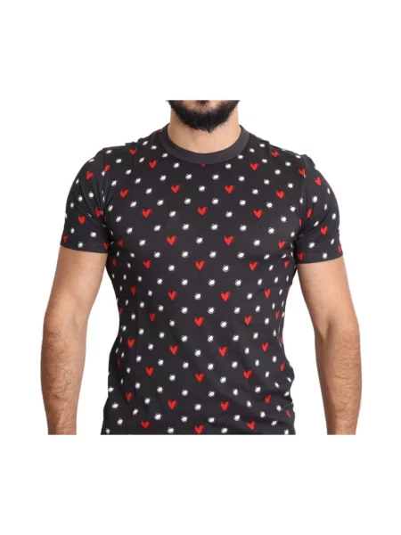 Koszulka Dolce And Gabbana z krótkim rękawem szara