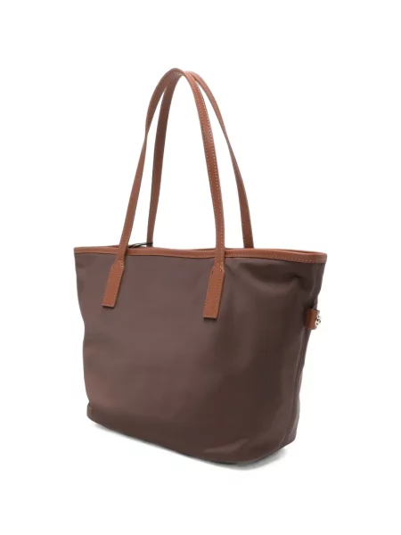 Geantă shopper Mc2 Saint Barth cu autograf maro