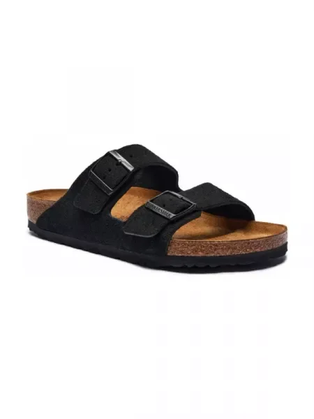Birkenstock Bőr papucs Arizona LEVE fekete