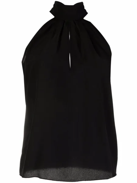 Top Philipp Plein din șifon negru