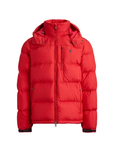 Portofel Polo Ralph Lauren din piele cu dungi cu glugă verde