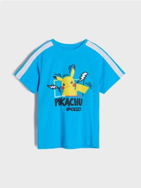Sinsay Tričko Pokémon modrá