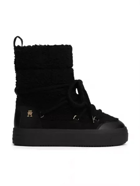 Tommy Hilfiger Căptușite bocanci negru