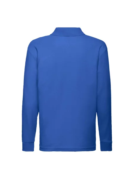 Tricou polo copii Fruit Of The Loom albastru
