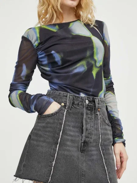 Levi's Džínová sukně šedé
