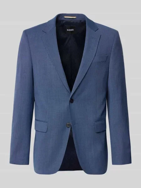 Marynarka garniturowa o kroju regular fit z mieszanki żywej wełny model JASPER' Boss błękitna
