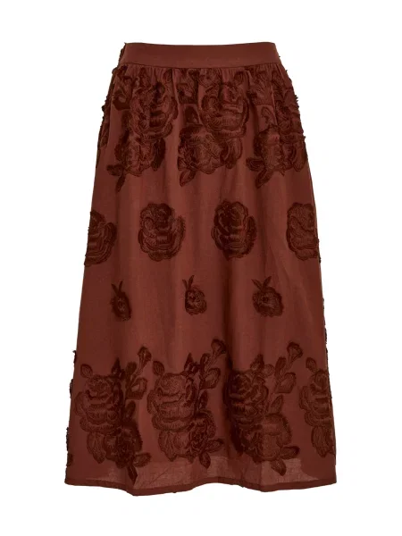 Minus Fustă MSGiana Midi Skirt oxid roșu