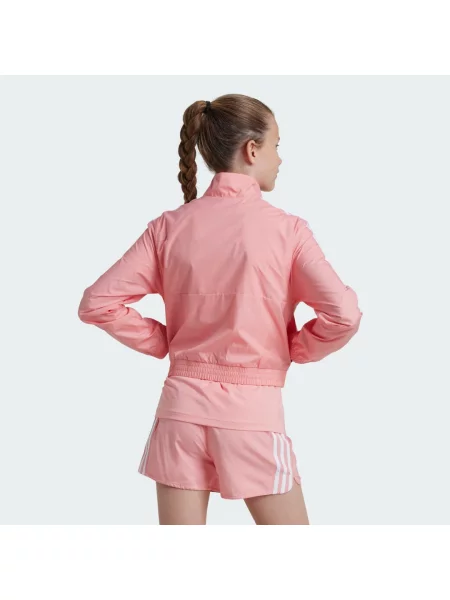 Bluza z kapturem Train Essentials Full-Zip Kids biała