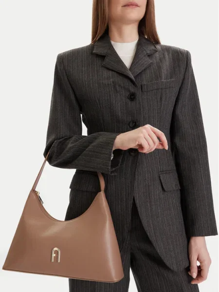FURLA Geantă de umăr Diamante' maro