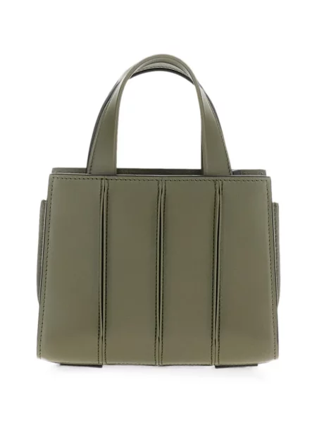 Geantă plic Max Mara din piele verde