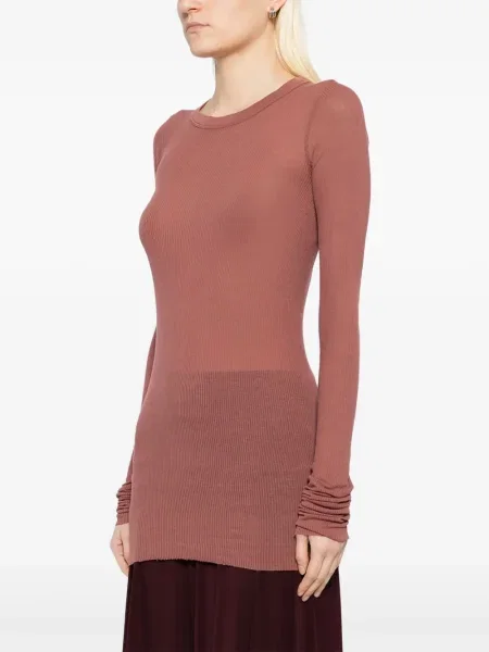 Top Rick Owens tricotate roșu