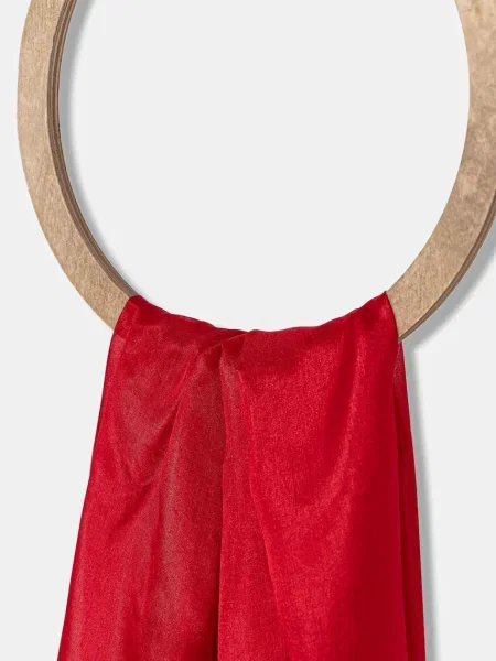 Шовкова шаль Answear.LAB однотонна червоний