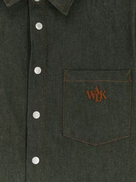 Cămașă Walk In Paris cu broderie verde