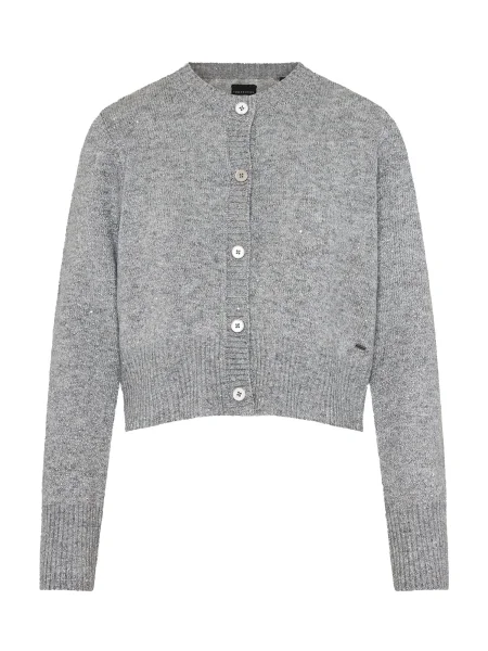 Funky Buddha Geacă tricotată amestecat gri