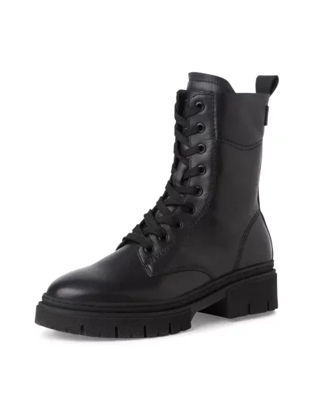 Buty do kostki Tamaris skórzane czarne