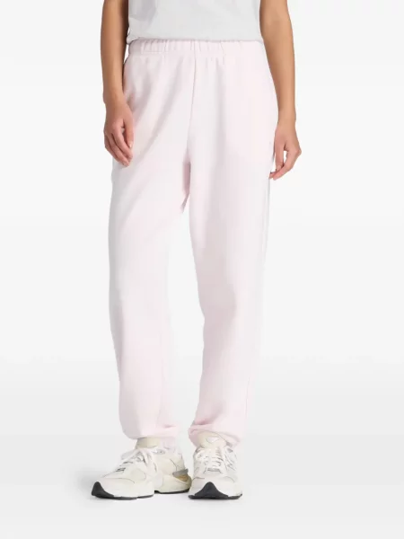 Pantaloni New Balance alergare cu autograf cu dungi roz