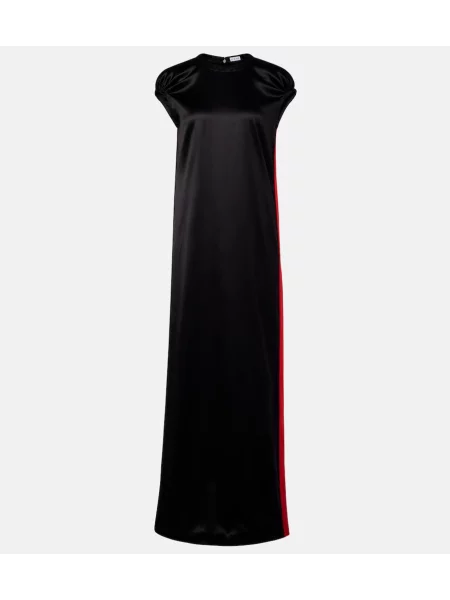 Rochie maxi Loewe din satin negru