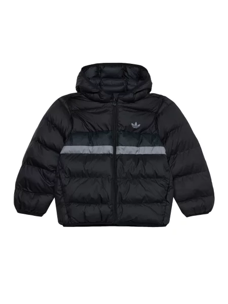 ADIDAS ORIGINALS Geacă de primăvară-toamnă gri deschis negru