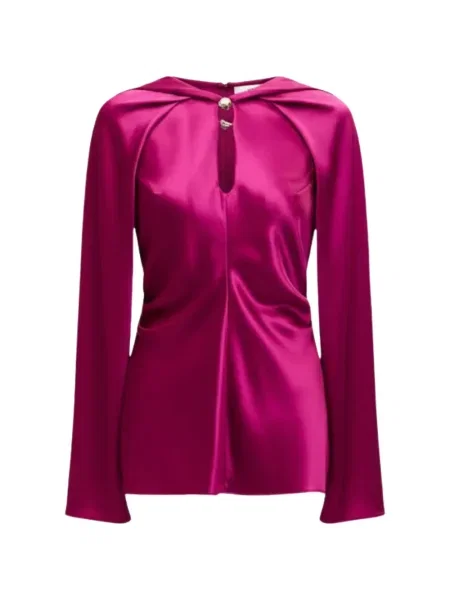 Bluzka Acler bez rękawów różowa