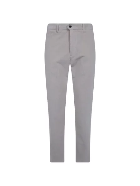 Pantaloni chino Incotex de catifea cord alb