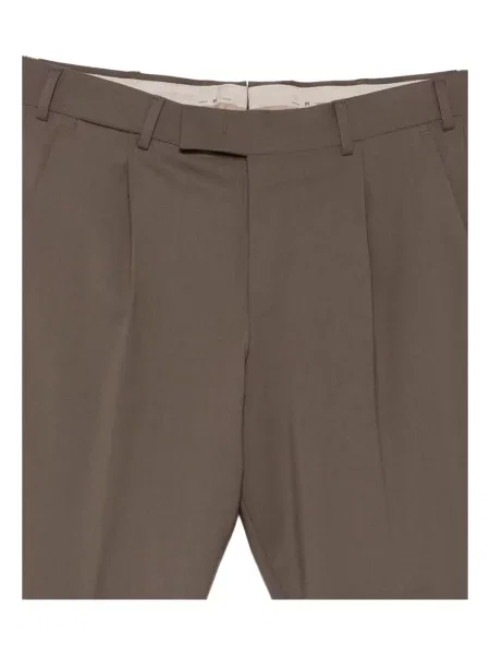 Pantaloni Pt Torino plisate maro