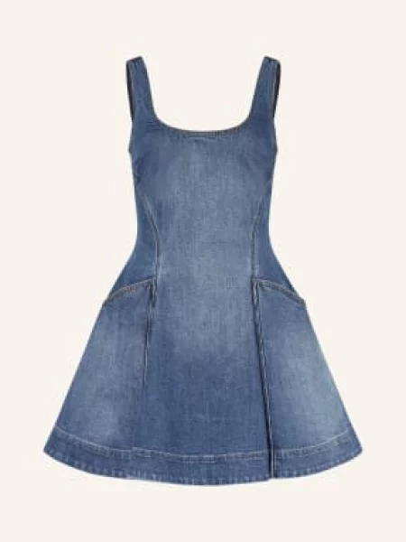 Self-Portrait Sukienka Jeansowa blau niebieska
