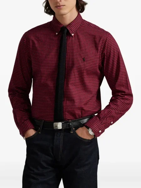Ριγέ polo Polo Ralph Lauren με κουκούλα με αυτόγραφο λευκό