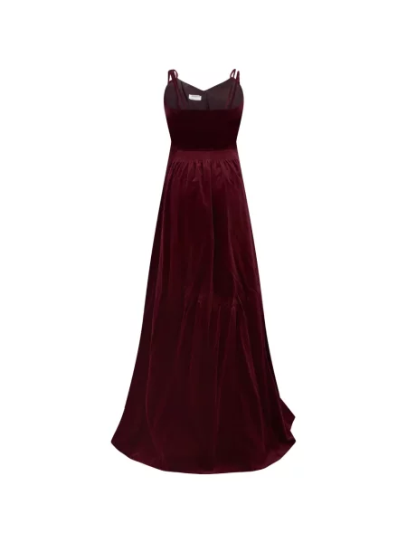 Rochie maxi Moschino de catifea roșu