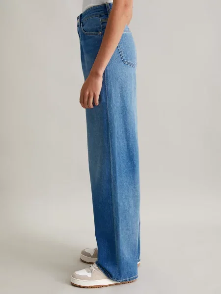 Широкі джинси Marc O'Polo denim бавовна/еластан синій