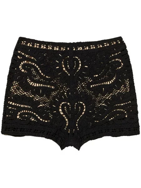 Dzianinowe szorty Twinset czarne