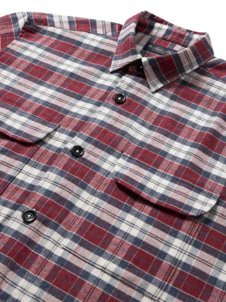 Cămașă Brooks Brothers în carouri de flanelă roșu