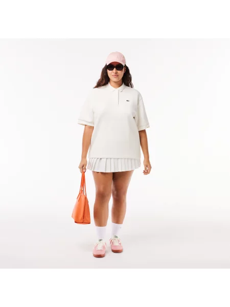 Lacoste Koszulka Polo Oversize biała